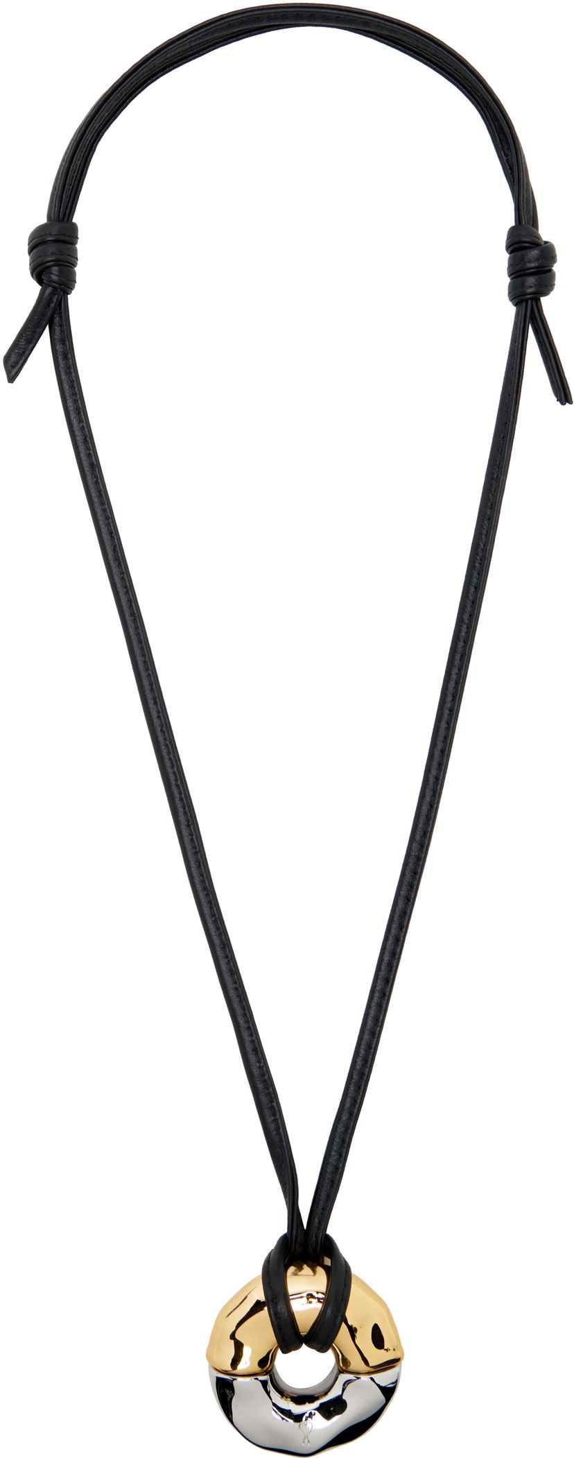 Halskæde AMI AMI Paris Dune Pendant Necklace Sort | UJW107.361
