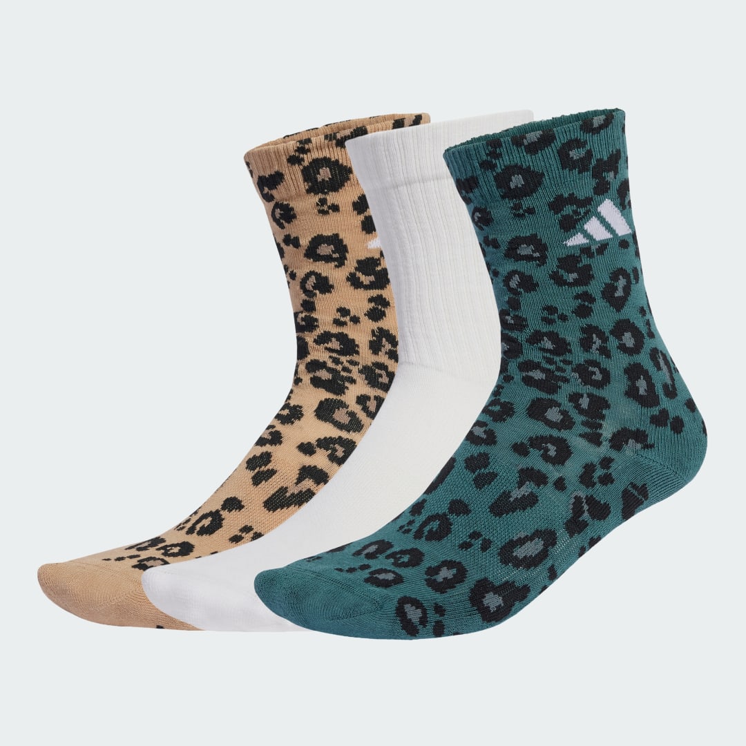 Sokker adidas Performance Leopard Print Crew Socks 3 Pairs Flerfarvet | JX5557, 0
