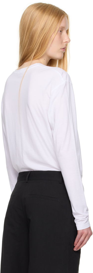 T-shirt TOTEME TOTEME Classic Long Sleeve T-Shirt Hvid | 253-WRT0588-FB0419, 2