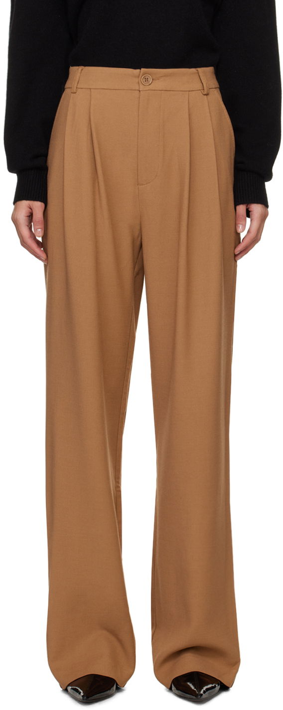 Bukser Anine Bing Carrie Pleated Trousers Brun | A-03-3269-200