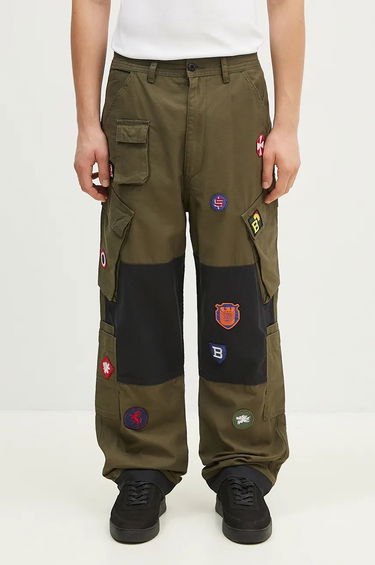 Cargo bukser BILLIONAIRE BOYS CLUB Cargo Pants With Patches Grøn | B24315, 0