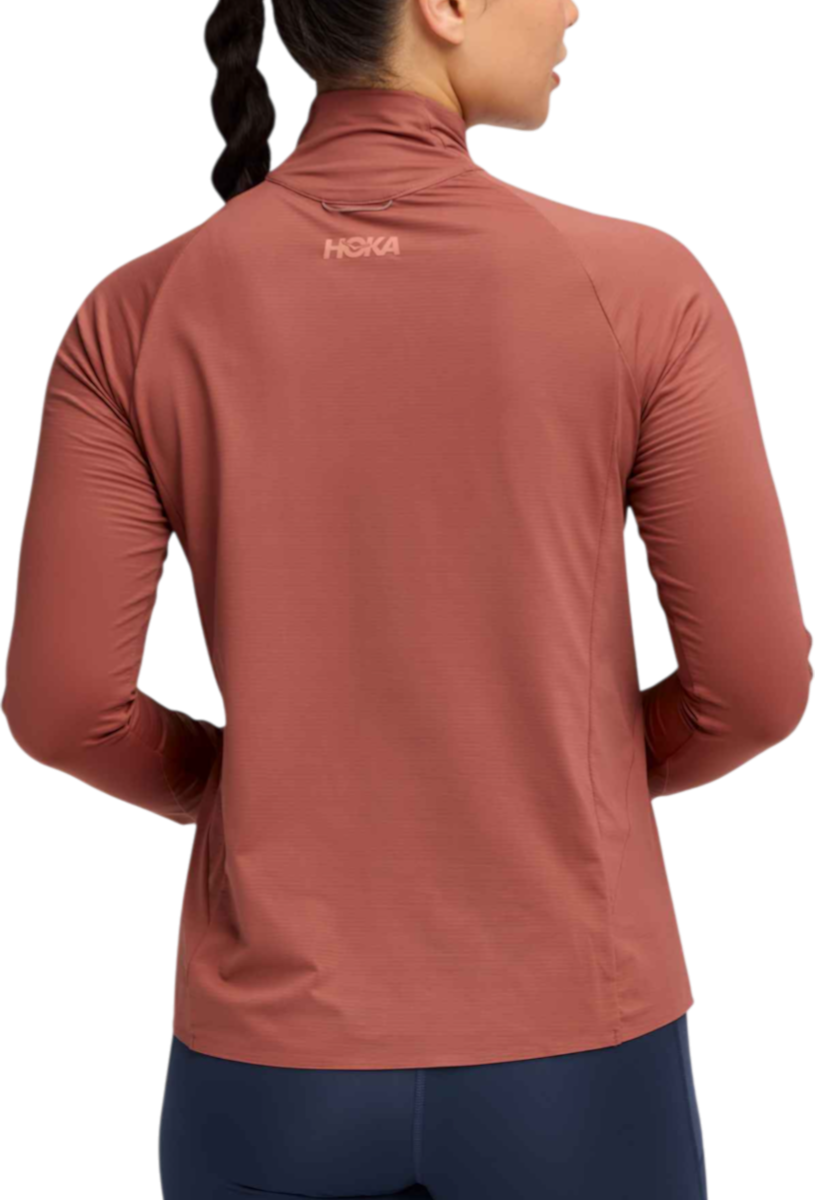 Sweatshirt Hoka One One GlideTech Quarter Zip Top Rød | 1164155-roug, 1