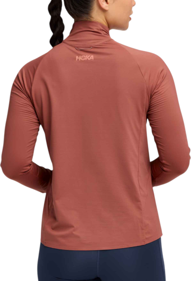 Sweatshirt Hoka One One GlideTech Quarter Zip Top Rød | 1164155-roug, 1