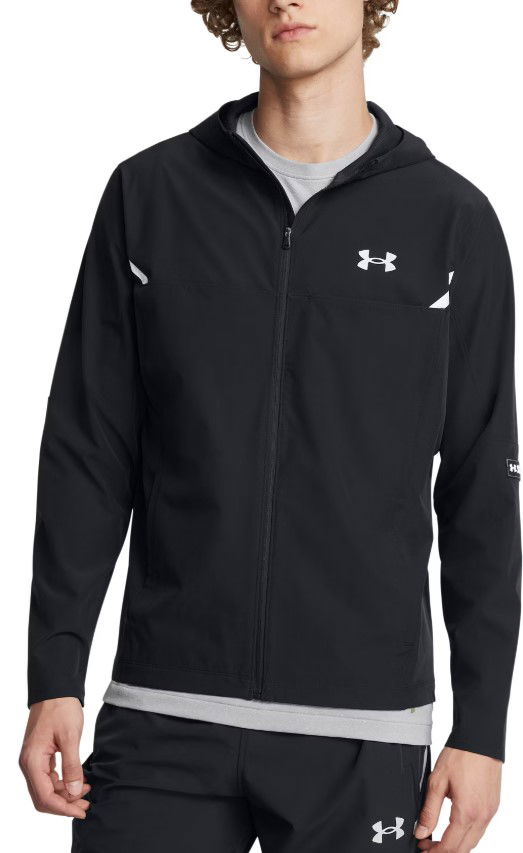 Vindjakke Under Armour Vanish Woven Utility Hooded Jacket Sort | 1389255-001