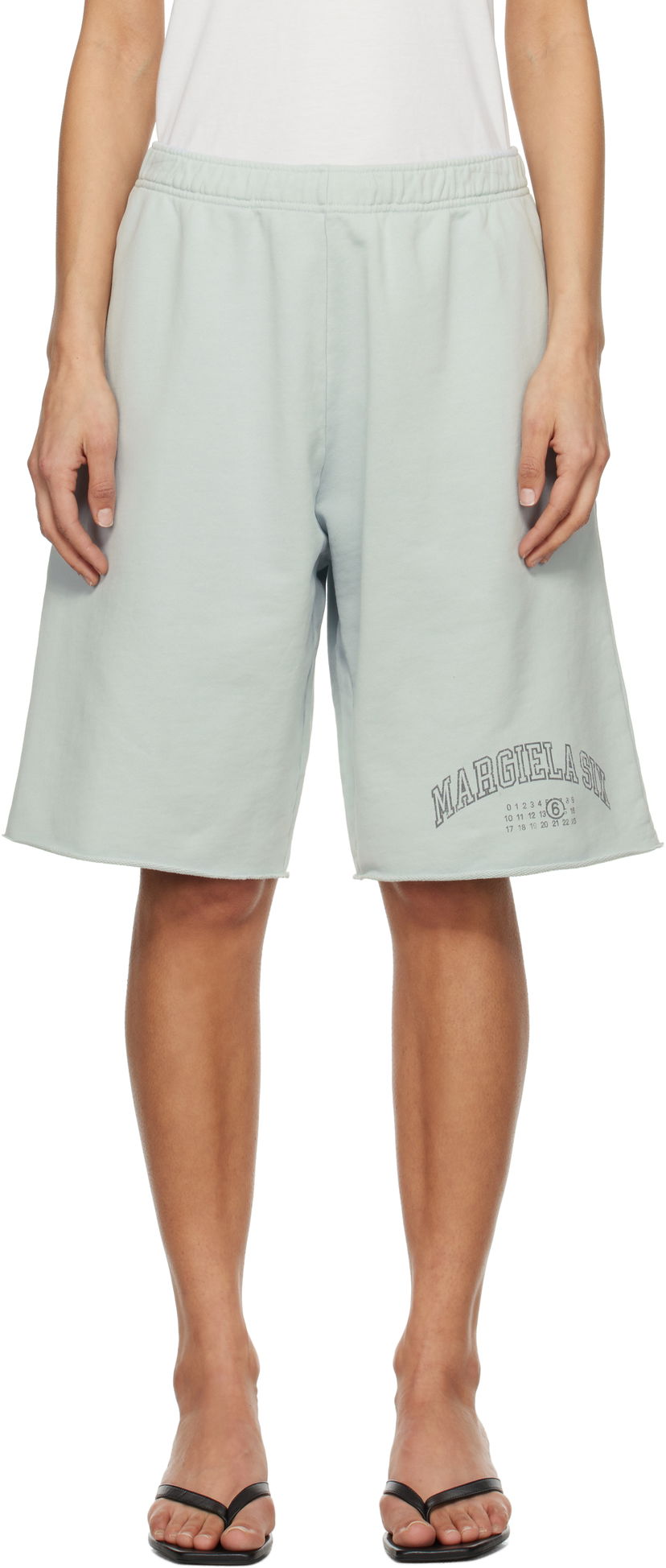 Shorts Maison Margiela MM6 Maison Margiela Varsity Sweatshorts Grøn | SH0MU0016 M25012