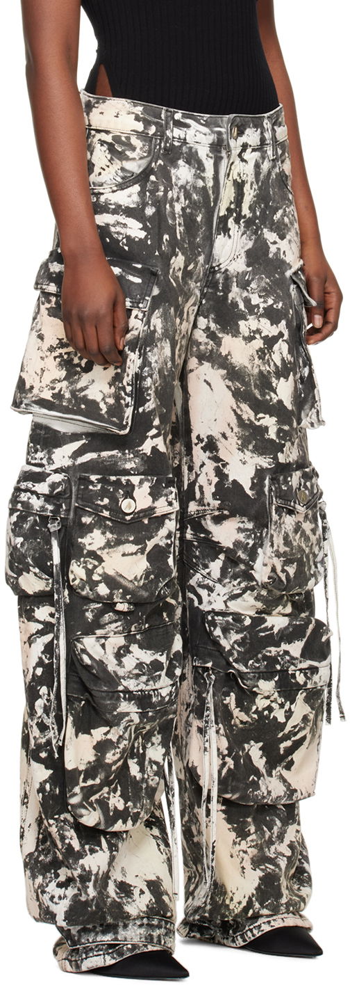Cargo bukser The Attico Attico Fern Cargo Jeans Flerfarvet | 242WCP84 D072, 1