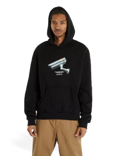 Sweatshirt Urban Classics CCTV Ultraheavy Oversize Hoodie Sort | MT2538-00007