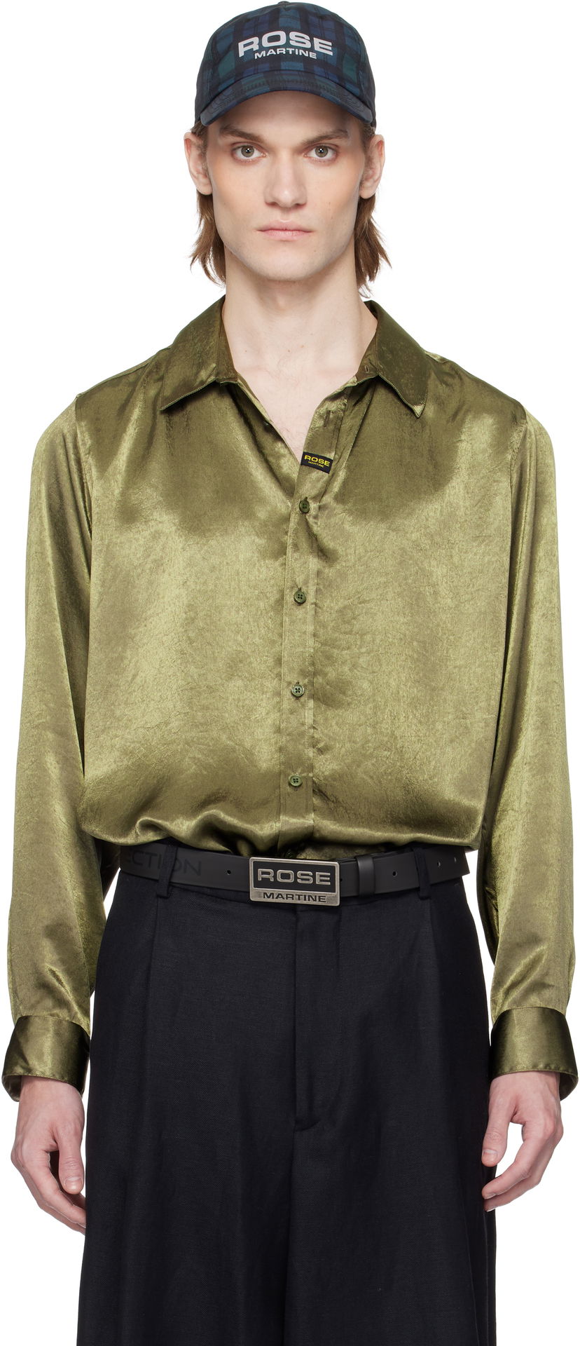 Kasket Martine Rose Martine Rose Classic Shirt Grøn | 401WS26417