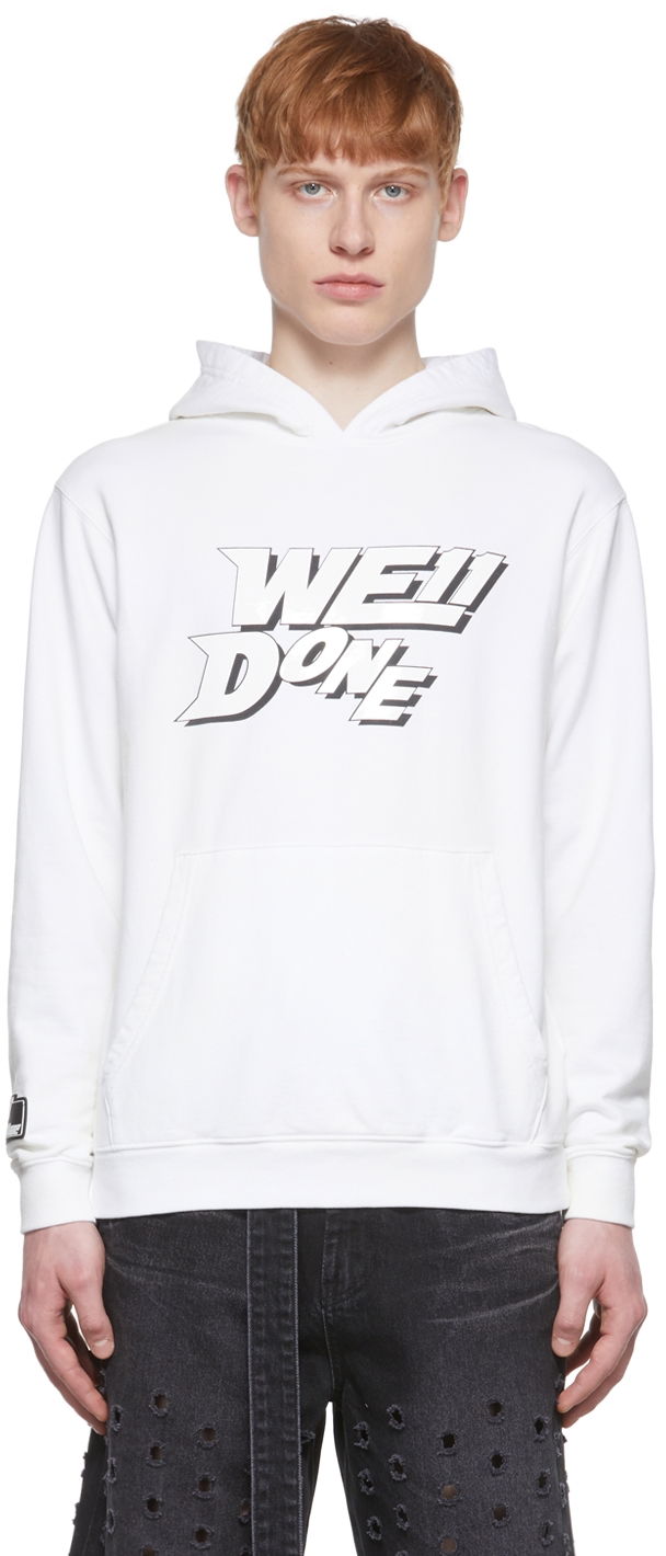 Sweatshirt We11done We11done Hoodie Hvid | WD-TH1-22-622-U-WH, 0
