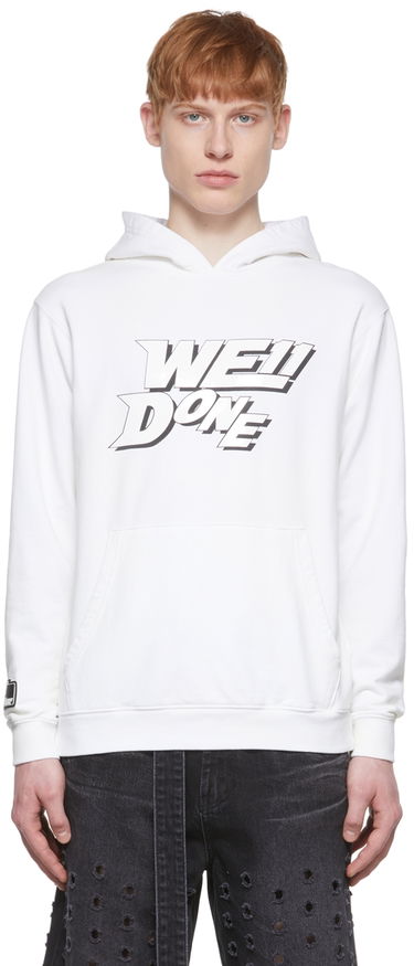 Sweatshirt We11done We11done Hoodie Hvid | WD-TH1-22-622-U-WH, 0
