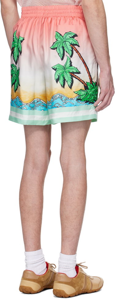 Shorts Casablanca Casablanca Tennis Club Silk Shorts Flerfarvet | MS25-TR-012-05, 2