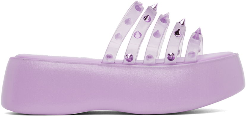 Skopleje Jean Paul Gaultier Jean Paul Gaultier Melissa Edition 'The Becky Punk Love' Platform Slides Lilla | 23/12-F-CS002-X033-29