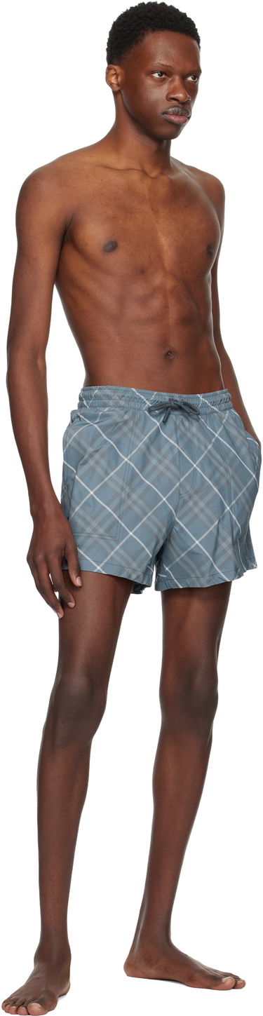 Badetøj Burberry Burberry Check Swim Shorts Blå | 8110726, 3