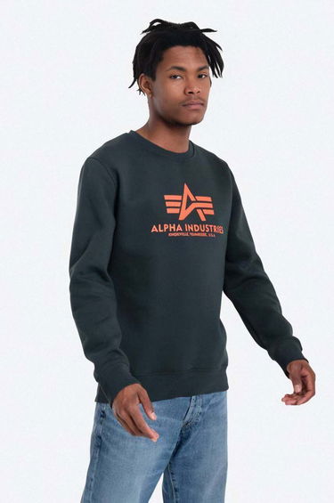 Sweater Alpha Industries Alpha Industries Basic Sweater Grøn | 178302.353, 0