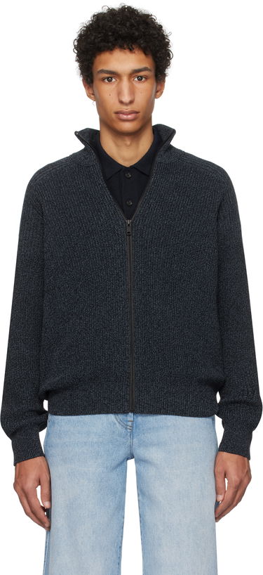 Sweater BOSS Zip Sweater Mørkeblå | 50531511, 0