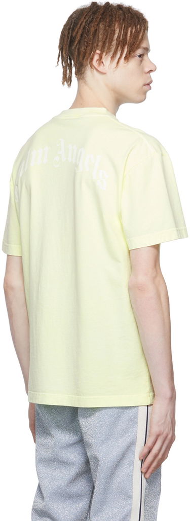 T-shirt Palm Angels Garment Dyed Kill the Bear Tee Gul | PMAA001S22JER0196560, 2