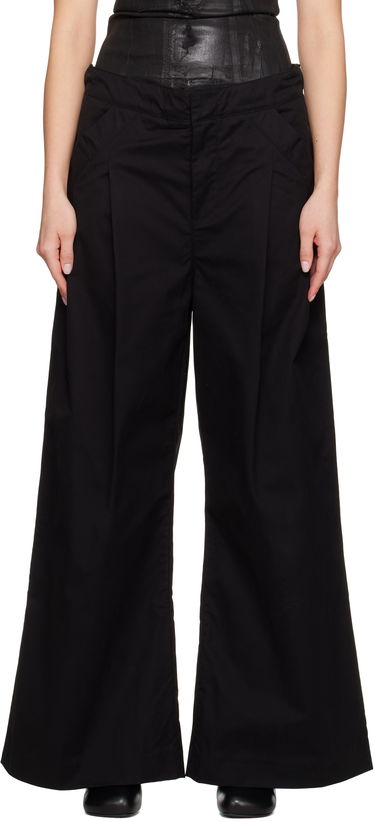 Bukser Entire Studios Entire Studios Wares Wide-Leg Trousers Sort | ESU-S25-3007-BL, 0