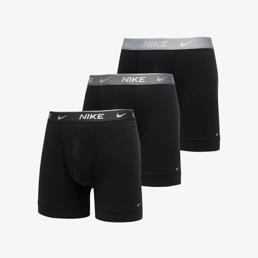 Boksere Nike Dri-FIT Boxer Brief 3-Pack Multicolor Sort | 0000KE1007-UA1