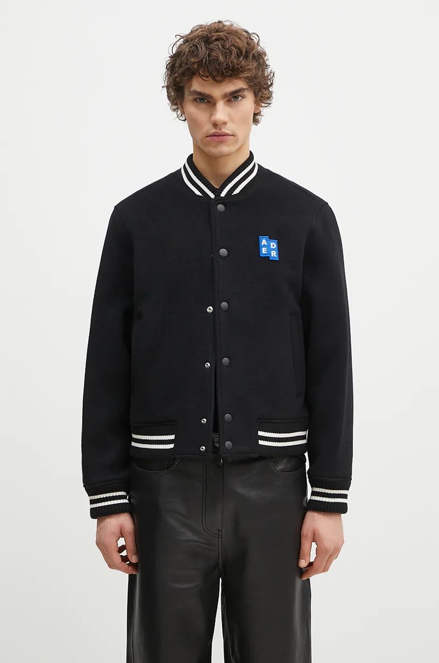 Bomberjakke ADER ERROR Wool Varsity Jacket Sort | BM42FYJK0504BK, 0