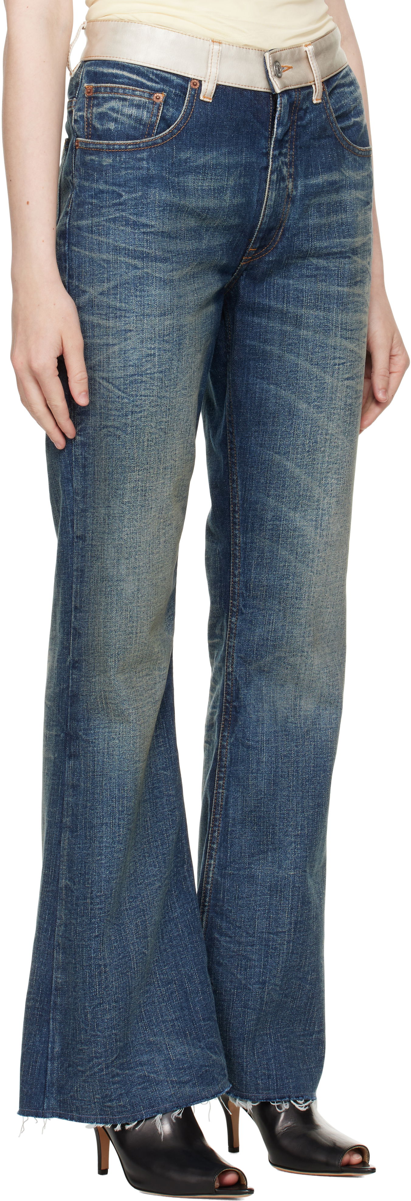 Jeans Maison Margiela MM6 Maison Margiela Bootcut Jeans Blå | S62LB0188 M30016, 1