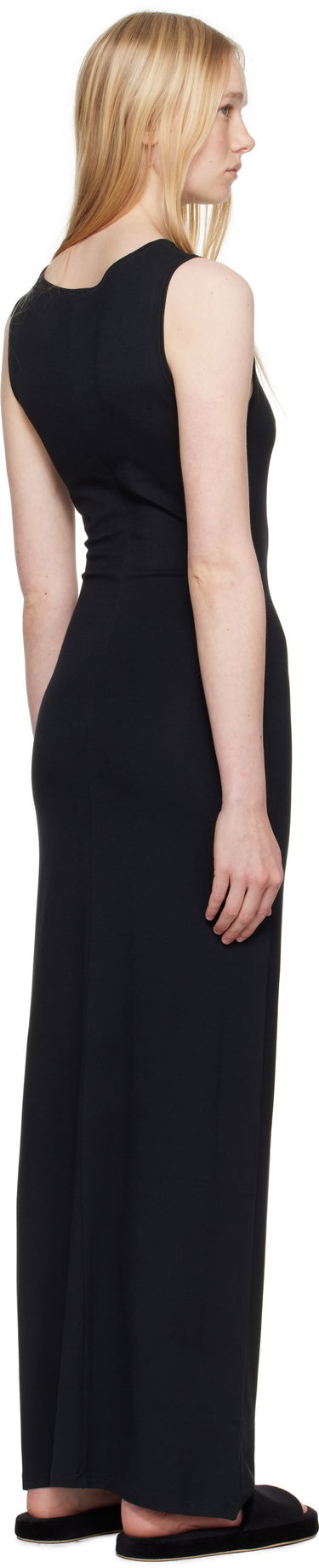 Kjole SKIMS SKIMS Smooth Layers Boat Neck Maxi Dress Sort | DS-DRS-8491W, 2