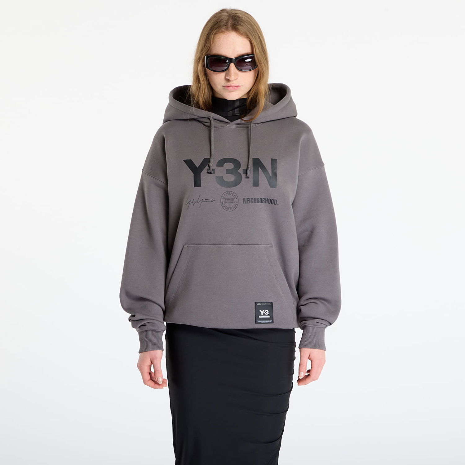 Sweatshirt Y-3 Y-3 x Neighborhood Graphic Hoodie Grå | JX7462, 0