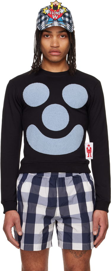Sweatshirt Walter Van Beirendonck Walter Van Beirendonck Smile Sweatshirt Sort | 8008, 0