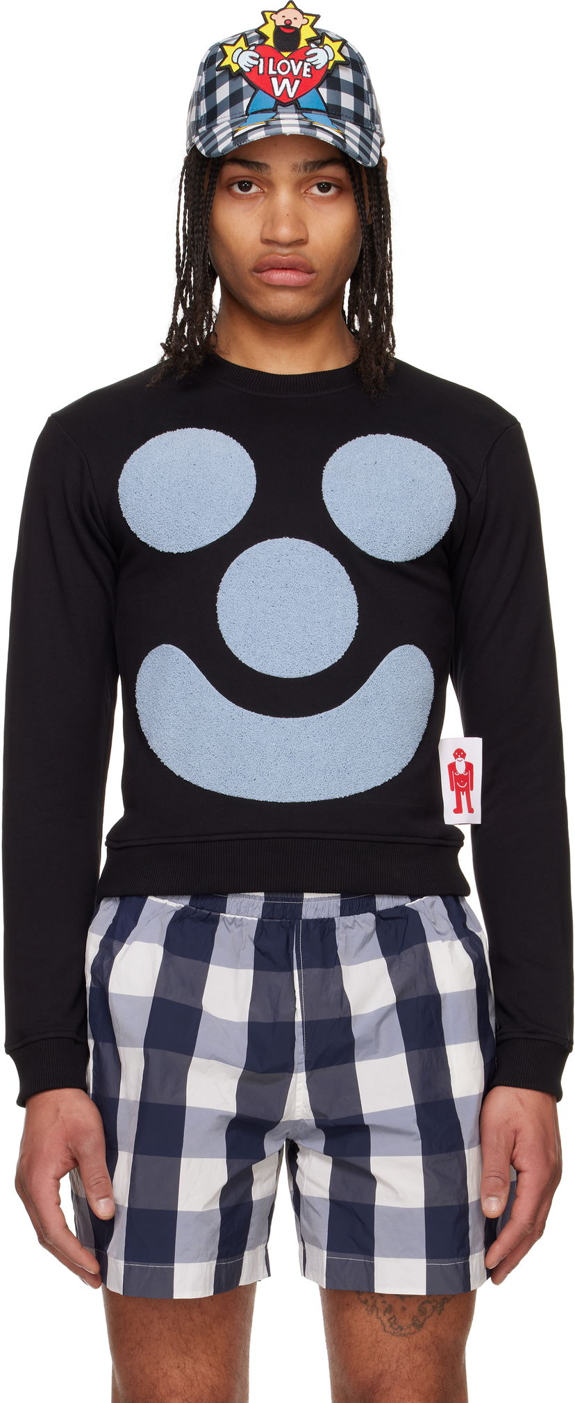 Sweatshirt Walter Van Beirendonck Walter Van Beirendonck Smile Sweatshirt Sort | 8008
