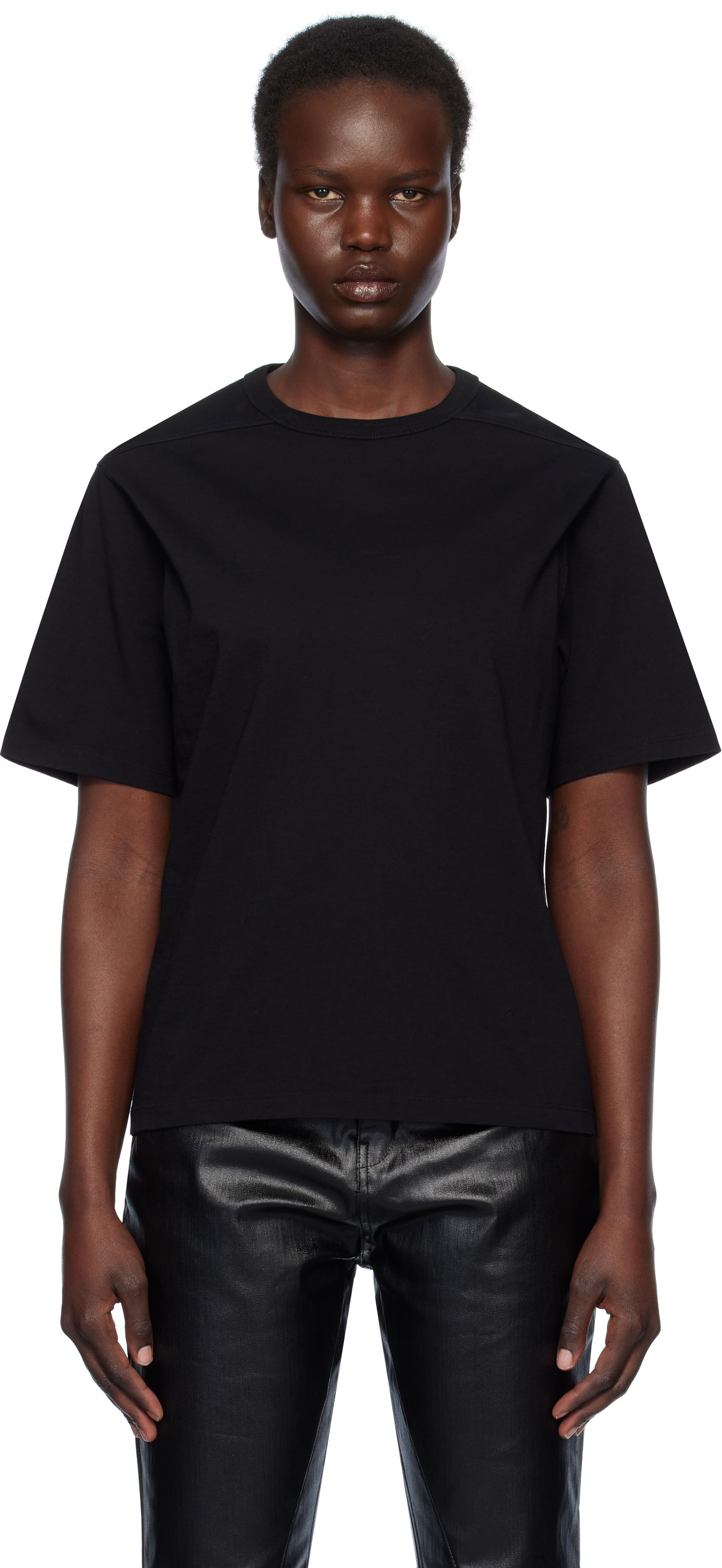 T-shirt Rick Owens Rick Owens Hollywood Brad T-Shirt Sort | RP01E7200 JA, 0