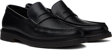 Sneakers og sko BOSS BOSS Polished Leather Loafers Sort | 50536162, 3