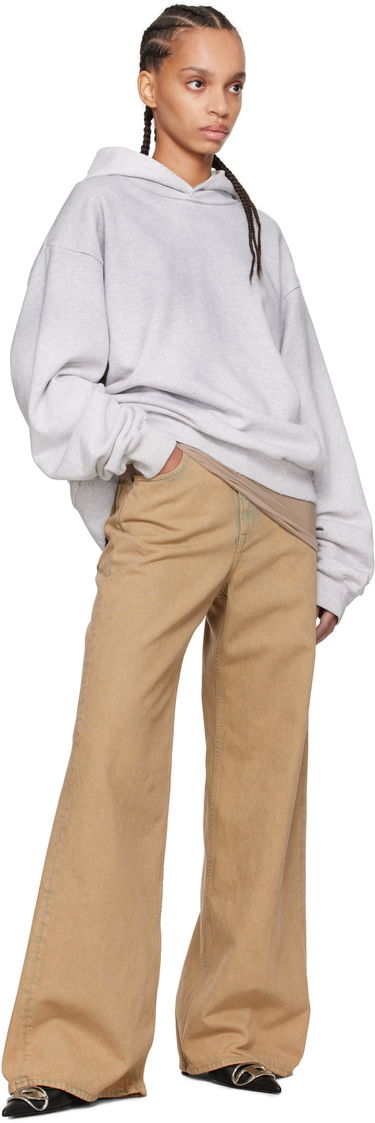 Sweatshirt Acne Studios Distressed Hoodie Grå | CI0159-, 3
