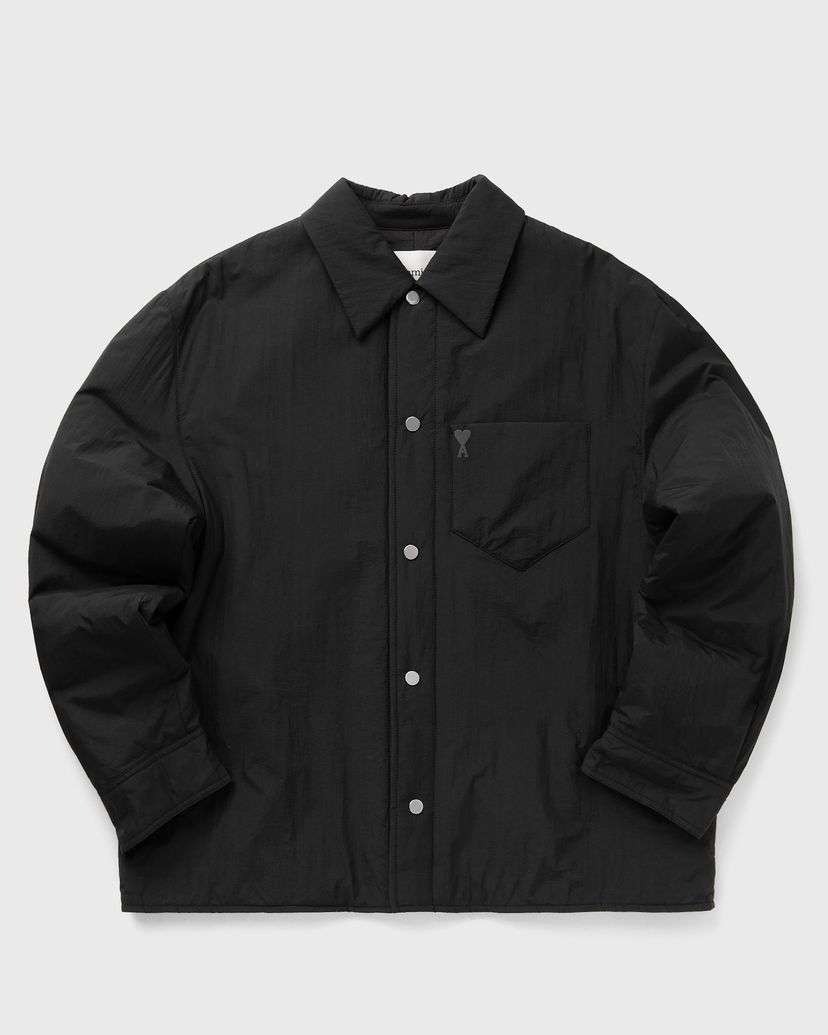 Puffer jakke AMI Loose Padded ADC Overshirt XXL Sort | HJK248.PA0009-001