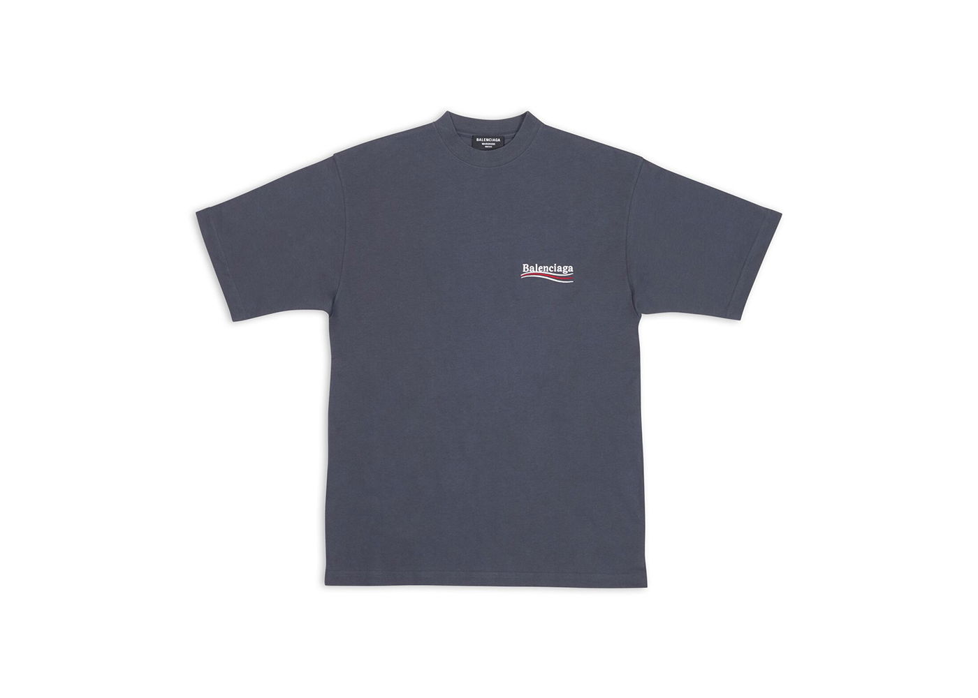 T-shirt Balenciaga Political Campaign Large Fit T-Shirt Grå | 641675TKVJ11366, 0