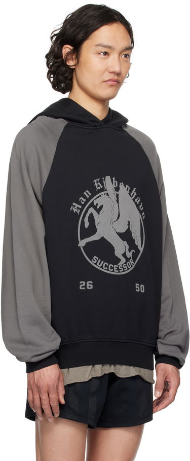 Sweatshirt Han Kjøbenhavn Han Kjobenhavn 'Successor' Print Hoodie Sort | M-134362, 1