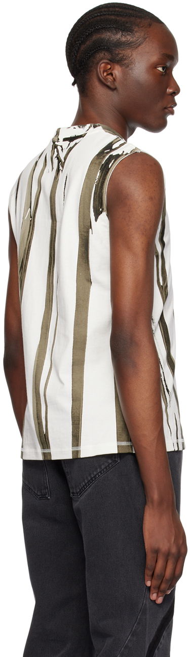 Tanktop Dion Lee Fang Print Sleeveless Top Hvid | C3142P23, 2