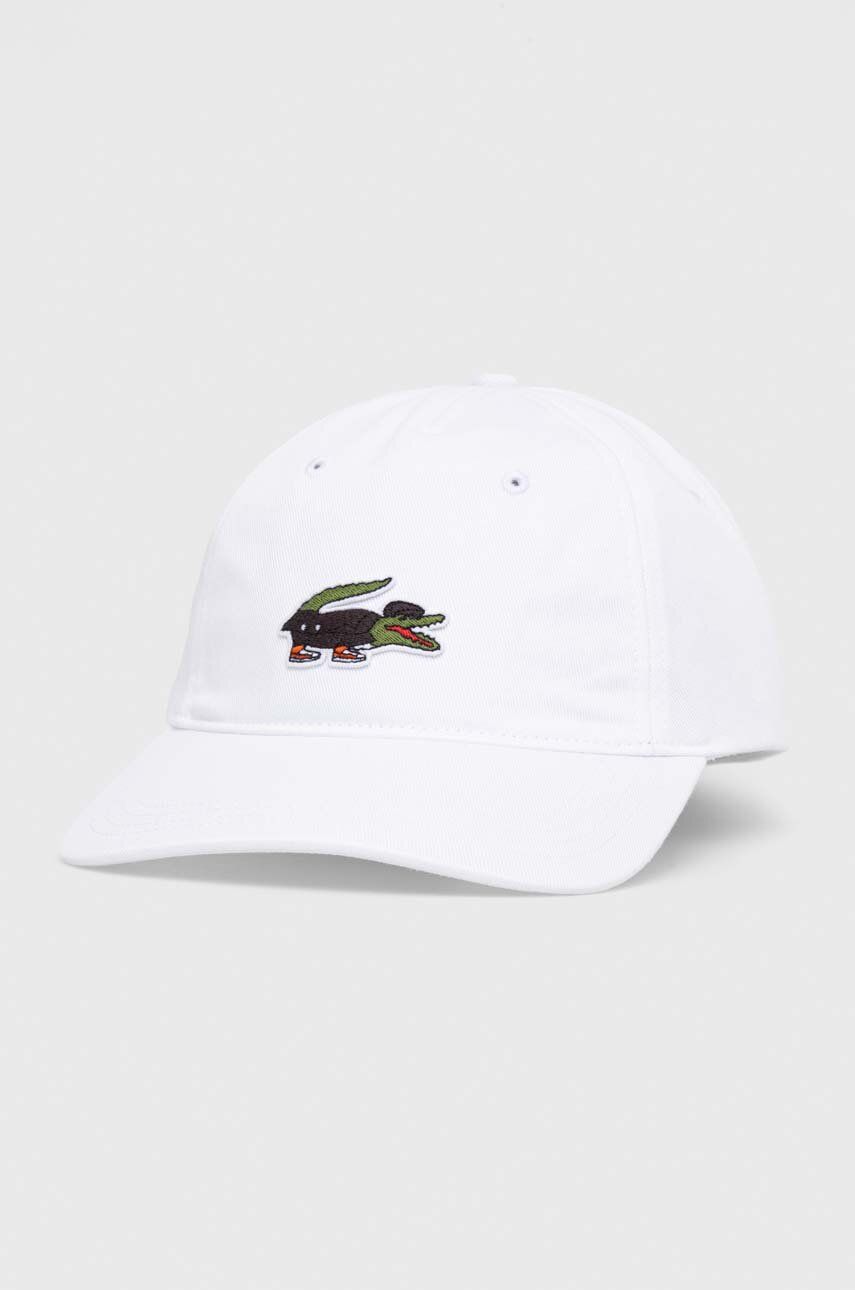 Kasket Lacoste x Netflix Show Crocodile Cap Hvid | RK7743, 0