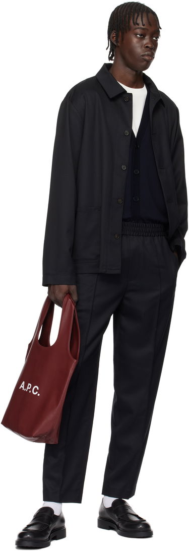 Jakke A.P.C. Navy Kerlouan Jacket Mørkeblå | WOAPO-H03053, 3