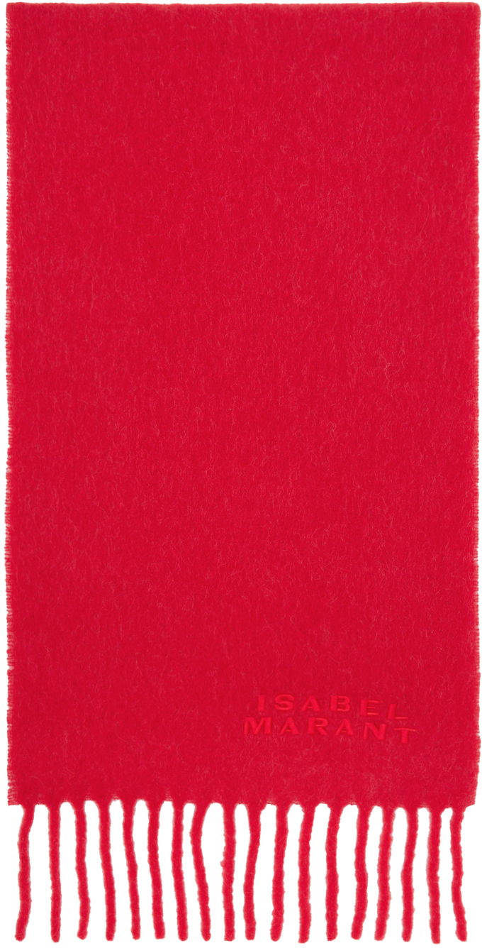 Tørklæde ISABEL MARANT Red Firny Scarf Rød | EC002XFB-A4C04A