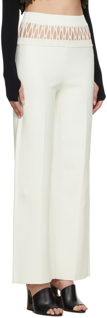Bukser Dion Lee Dion Lee Fishnet Tailored Trousers Hvid | C7059S22, 1