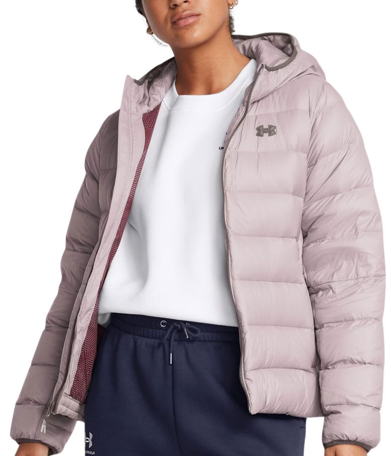 Puffer jakke Under Armour Under Armour Legend Down Hooded Jacket Lilla | 1385852-015