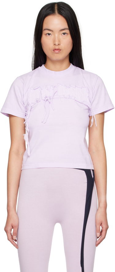 T-shirt Ottolinger Ottolinger Distressed Otto Fitted T-Shirt Lilla | 2215014014, 0