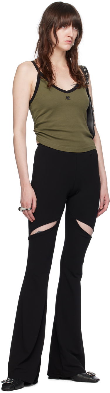 Leggings Courrèges Cutout Flare Trousers Sort | 224JPA232JS0066, 3