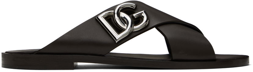 Sneakers og sko Dolce & Gabbana DG Light Slides Sort | A80440AO602