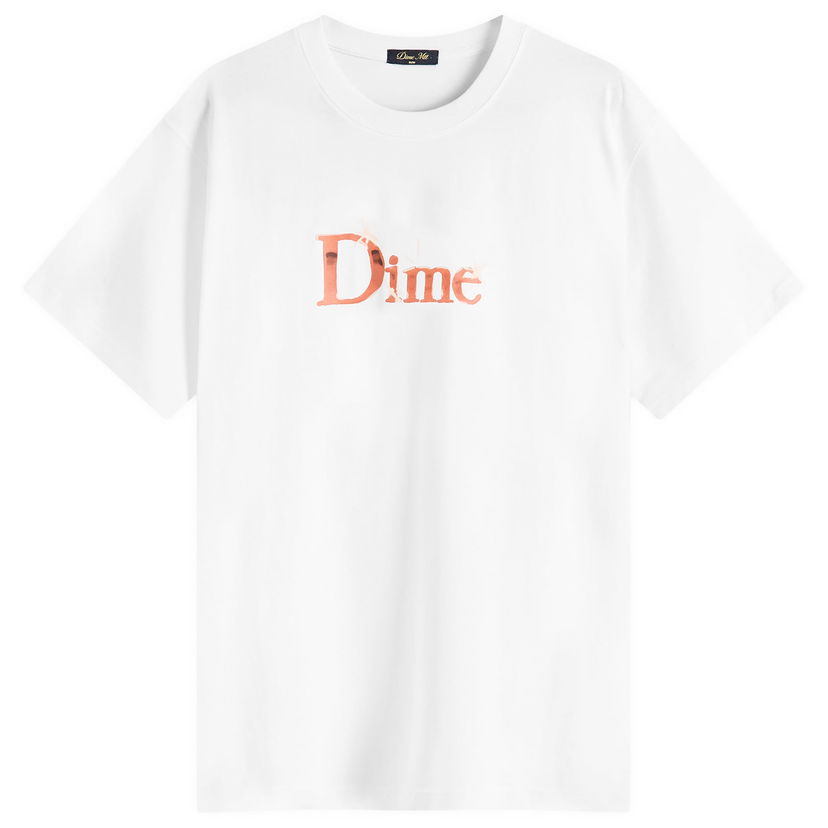 T-shirt Dime Classic Shiny T-Shirt, Size Large Hvid | DIME2SP2549WHT