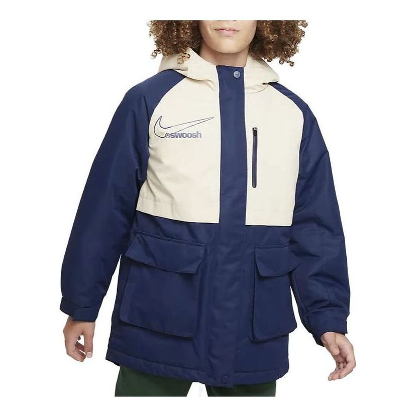 Parka Nike Nike Midlength Hooded Parka Blå | FV3043-410