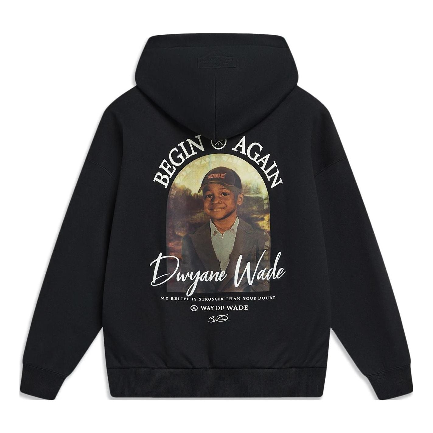 Sweatshirt Li-Ning Way Of Wade Photo Graphic Hoodie Sort | AWDT943-1, 0