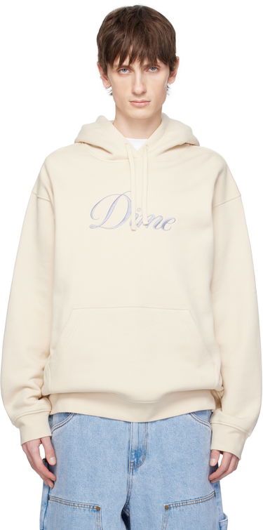 Sweatshirt Dime Dime Cursive Logo Hoodie Beige | DIMESP2544FOG, 0
