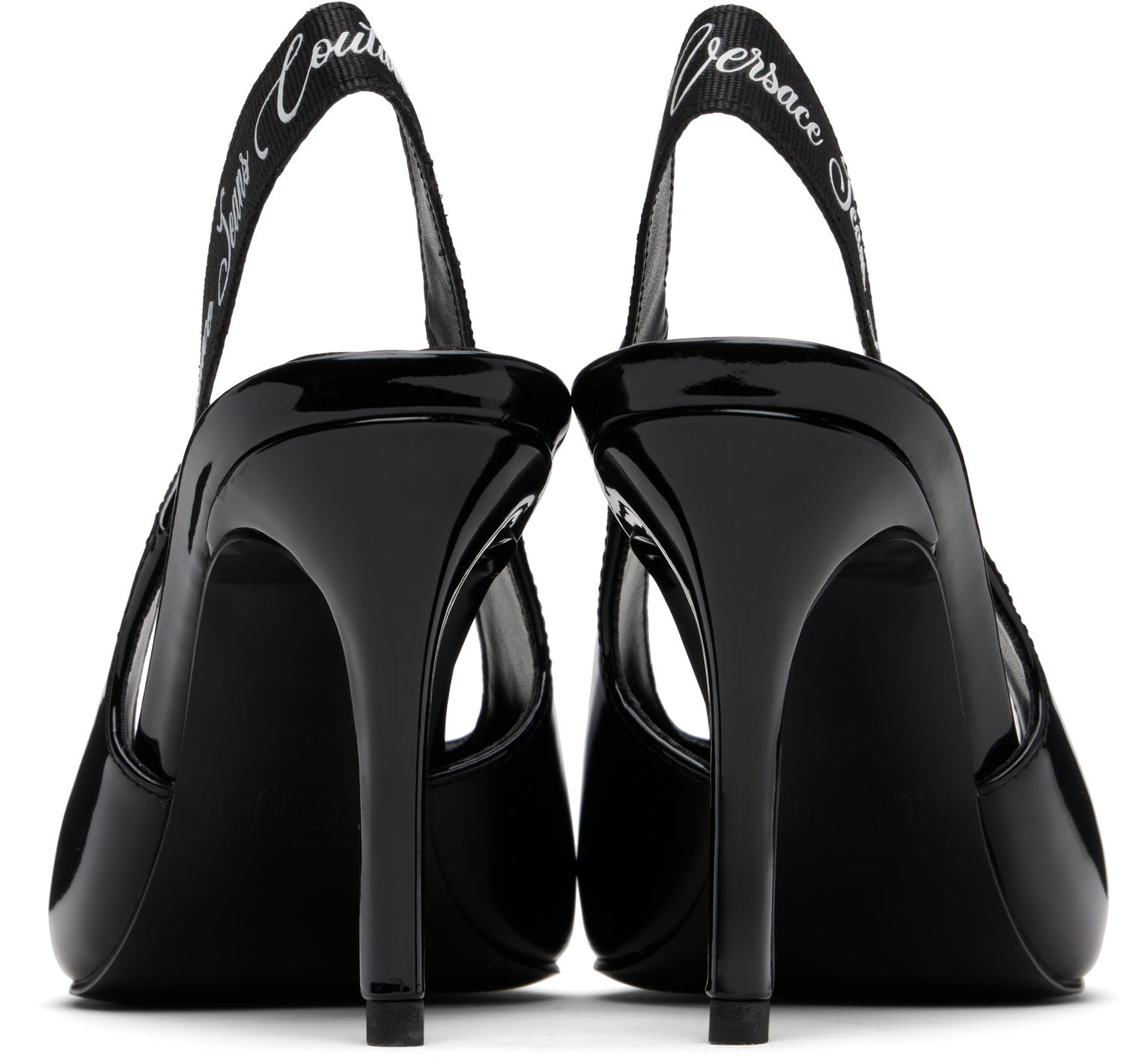 Skopleje Versace Versace Jeans Couture Scarlett Slingback Mid Heels Sort | E79VA3S52_EZS859, 1