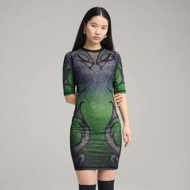 Kjole Puma PUMA x ARIES Women's Tight Dress Grøn | 631076_51, 0