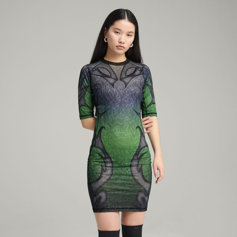 Kjole Puma PUMA x ARIES Women's Tight Dress Grøn | 631076_51